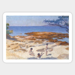 Beach at Cabasson Sticker